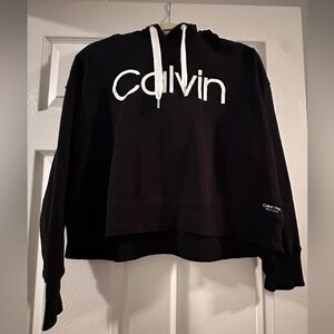 Adult Medium cropped Calvin Klein hoodie